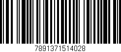Código de barras (EAN, GTIN, SKU, ISBN): '7891371514028'