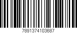 Código de barras (EAN, GTIN, SKU, ISBN): '7891374103687'