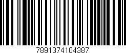 Código de barras (EAN, GTIN, SKU, ISBN): '7891374104387'