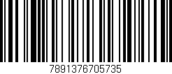 Código de barras (EAN, GTIN, SKU, ISBN): '7891376705735'