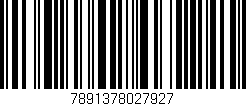 Código de barras (EAN, GTIN, SKU, ISBN): '7891378027927'