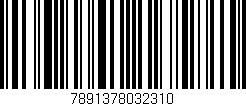 Código de barras (EAN, GTIN, SKU, ISBN): '7891378032310'