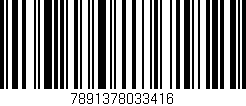 Código de barras (EAN, GTIN, SKU, ISBN): '7891378033416'