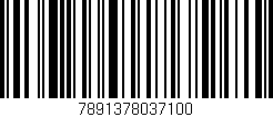 Código de barras (EAN, GTIN, SKU, ISBN): '7891378037100'