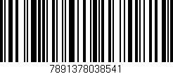 Código de barras (EAN, GTIN, SKU, ISBN): '7891378038541'