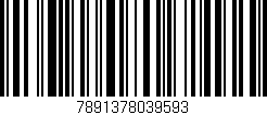 Código de barras (EAN, GTIN, SKU, ISBN): '7891378039593'