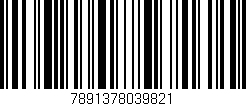 Código de barras (EAN, GTIN, SKU, ISBN): '7891378039821'