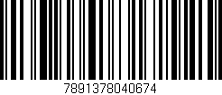 Código de barras (EAN, GTIN, SKU, ISBN): '7891378040674'