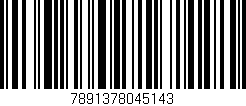 Código de barras (EAN, GTIN, SKU, ISBN): '7891378045143'
