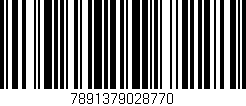 Código de barras (EAN, GTIN, SKU, ISBN): '7891379028770'