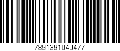 Código de barras (EAN, GTIN, SKU, ISBN): '7891391040477'