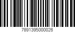 Código de barras (EAN, GTIN, SKU, ISBN): '7891395000026'