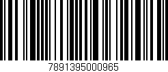 Código de barras (EAN, GTIN, SKU, ISBN): '7891395000965'