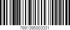 Código de barras (EAN, GTIN, SKU, ISBN): '7891395003331'