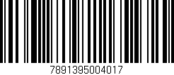 Código de barras (EAN, GTIN, SKU, ISBN): '7891395004017'