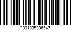 Código de barras (EAN, GTIN, SKU, ISBN): '7891395006547'