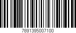 Código de barras (EAN, GTIN, SKU, ISBN): '7891395007100'