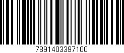 Código de barras (EAN, GTIN, SKU, ISBN): '7891403397100'