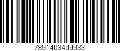 Código de barras (EAN, GTIN, SKU, ISBN): '7891403409933'