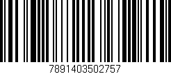 Código de barras (EAN, GTIN, SKU, ISBN): '7891403502757'