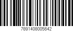 Código de barras (EAN, GTIN, SKU, ISBN): '7891408005642'