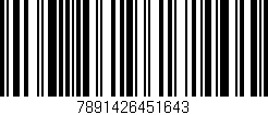 Código de barras (EAN, GTIN, SKU, ISBN): '7891426451643'