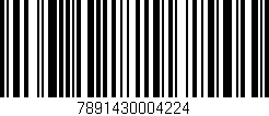 Código de barras (EAN, GTIN, SKU, ISBN): '7891430004224'