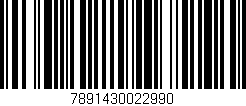 Código de barras (EAN, GTIN, SKU, ISBN): '7891430022990'