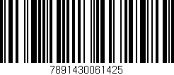 Código de barras (EAN, GTIN, SKU, ISBN): '7891430061425'