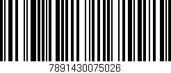 Código de barras (EAN, GTIN, SKU, ISBN): '7891430075026'