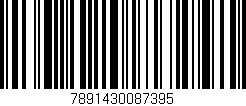 Código de barras (EAN, GTIN, SKU, ISBN): '7891430087395'
