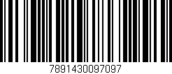 Código de barras (EAN, GTIN, SKU, ISBN): '7891430097097'