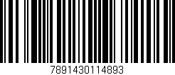 Código de barras (EAN, GTIN, SKU, ISBN): '7891430114893'