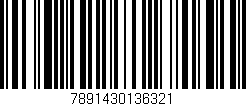 Código de barras (EAN, GTIN, SKU, ISBN): '7891430136321'