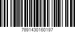 Código de barras (EAN, GTIN, SKU, ISBN): '7891430160197'