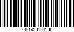 Código de barras (EAN, GTIN, SKU, ISBN): '7891430188290'