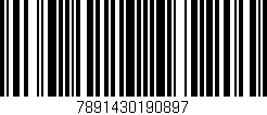 Código de barras (EAN, GTIN, SKU, ISBN): '7891430190897'