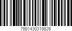 Código de barras (EAN, GTIN, SKU, ISBN): '7891430318826'