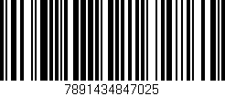 Código de barras (EAN, GTIN, SKU, ISBN): '7891434847025'