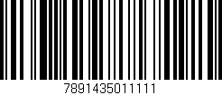 Código de barras (EAN, GTIN, SKU, ISBN): '7891435011111'