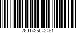 Código de barras (EAN, GTIN, SKU, ISBN): '7891435042481'