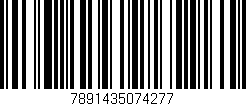Código de barras (EAN, GTIN, SKU, ISBN): '7891435074277'