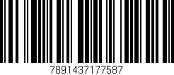 Código de barras (EAN, GTIN, SKU, ISBN): '7891437177587'