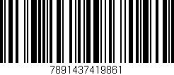Código de barras (EAN, GTIN, SKU, ISBN): '7891437419861'