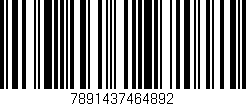 Código de barras (EAN, GTIN, SKU, ISBN): '7891437464892'