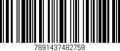 Código de barras (EAN, GTIN, SKU, ISBN): '7891437482759'