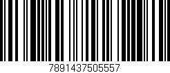 Código de barras (EAN, GTIN, SKU, ISBN): '7891437505557'