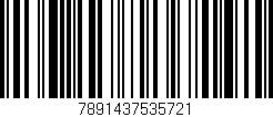 Código de barras (EAN, GTIN, SKU, ISBN): '7891437535721'