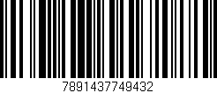 Código de barras (EAN, GTIN, SKU, ISBN): '7891437749432'