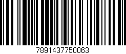 Código de barras (EAN, GTIN, SKU, ISBN): '7891437750063'
